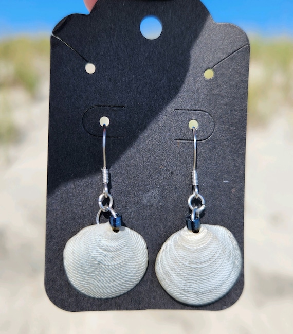 Real shell earrings sale