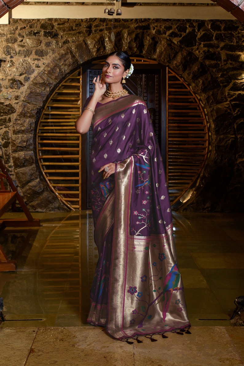 Beautiful Designer Soft Banarasi Silk Paithani Saree main image 0