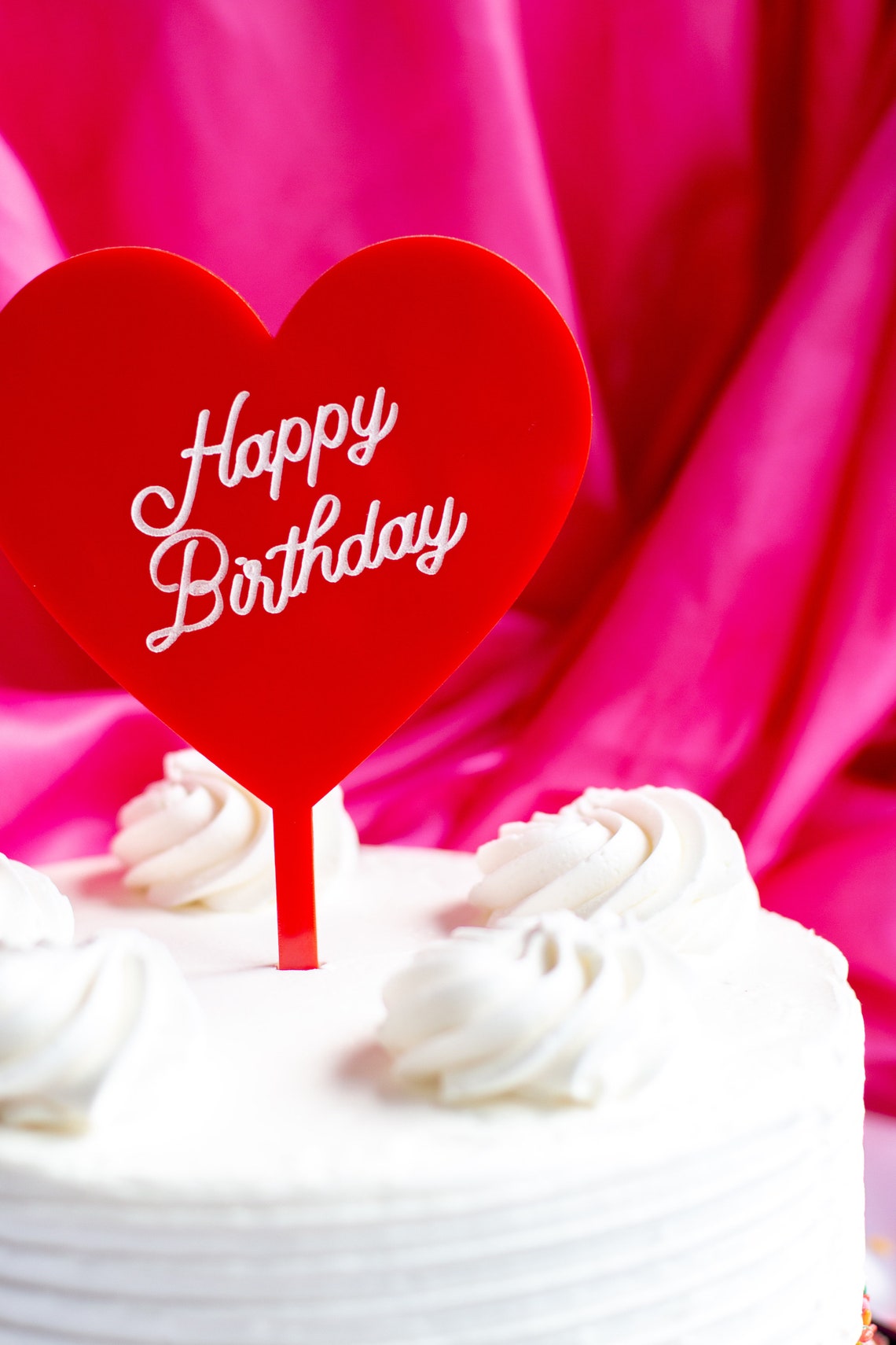 Alles Gute zum Geburtstag Herz geformt Kuchen Topper ...
