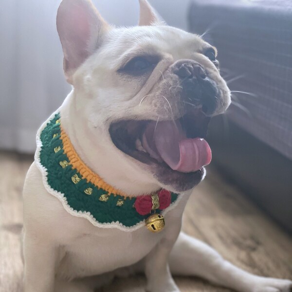 Knit Dog Collar Etsy