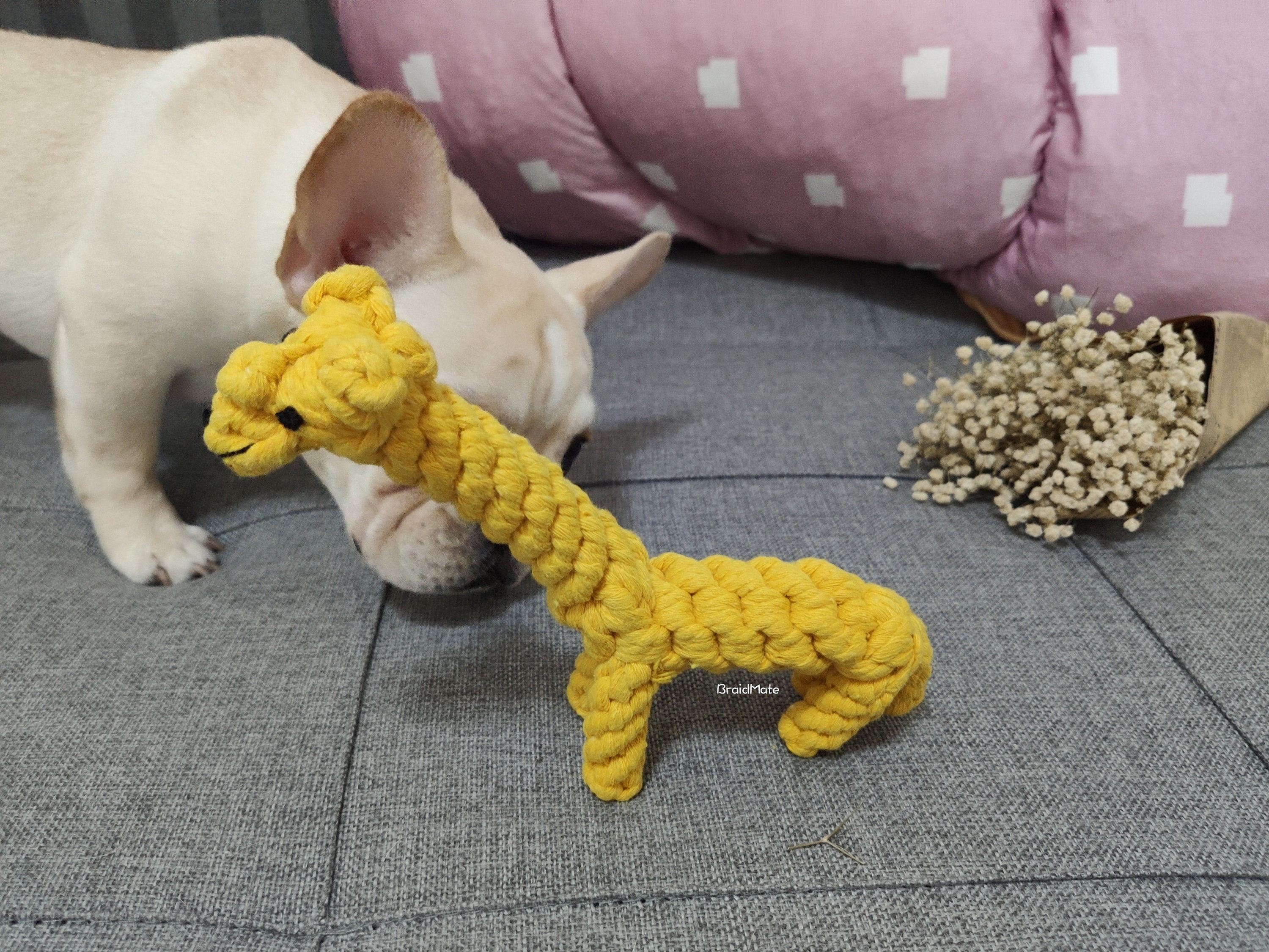 Puppy Fav. Giraffe Crocheted Dog Chew Toy Bear Knitting Etsy