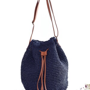 Chic Chic Large Straw Bucket Bag Straw Woven Shoulder Bag - Etsy
