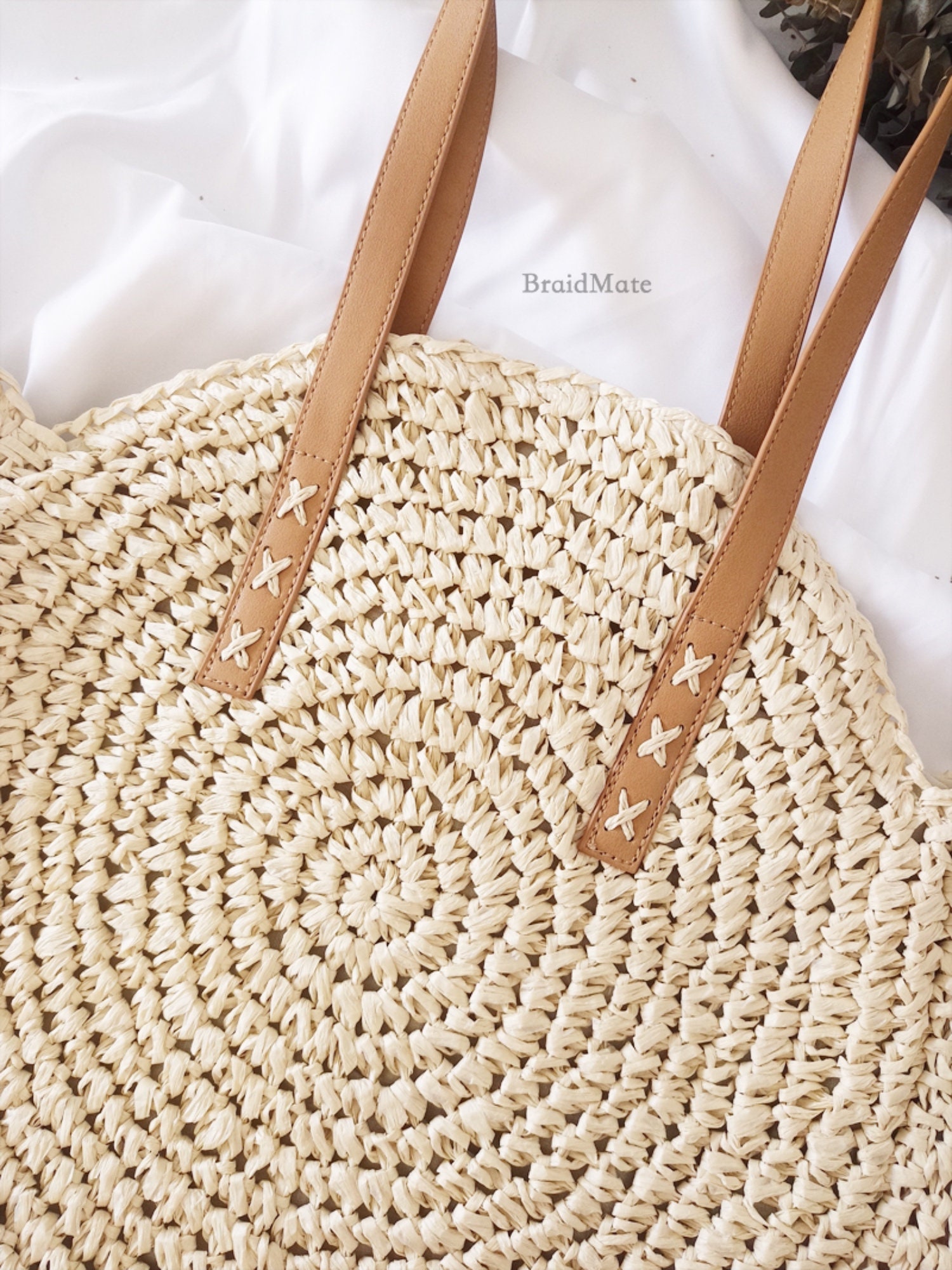 Chic Chic Large Straw Shoulder Bag Straw Woven Tote Bag Etsy