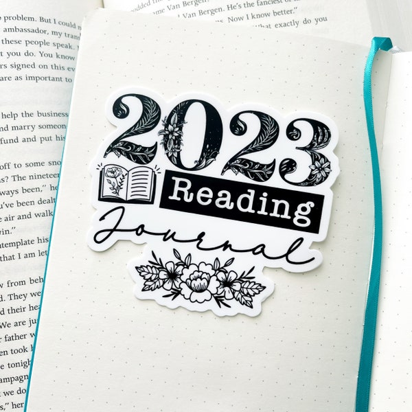 2023 Reading Journal Sticker l Bullet Journal Stickers | Bibliophile Bujo Sticker | Book Journaling | Gifts for Readers | Literary Gift