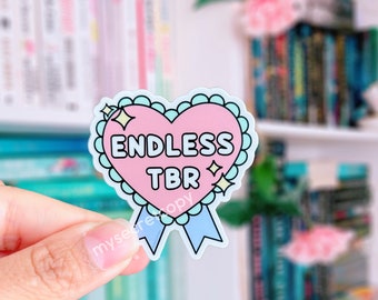 MINI Endless TBR Book Club Sticker l Bookworm Sticker | Bibliophile Sticker | Bookish Stickers | Gifts for Readers | Literary Gift