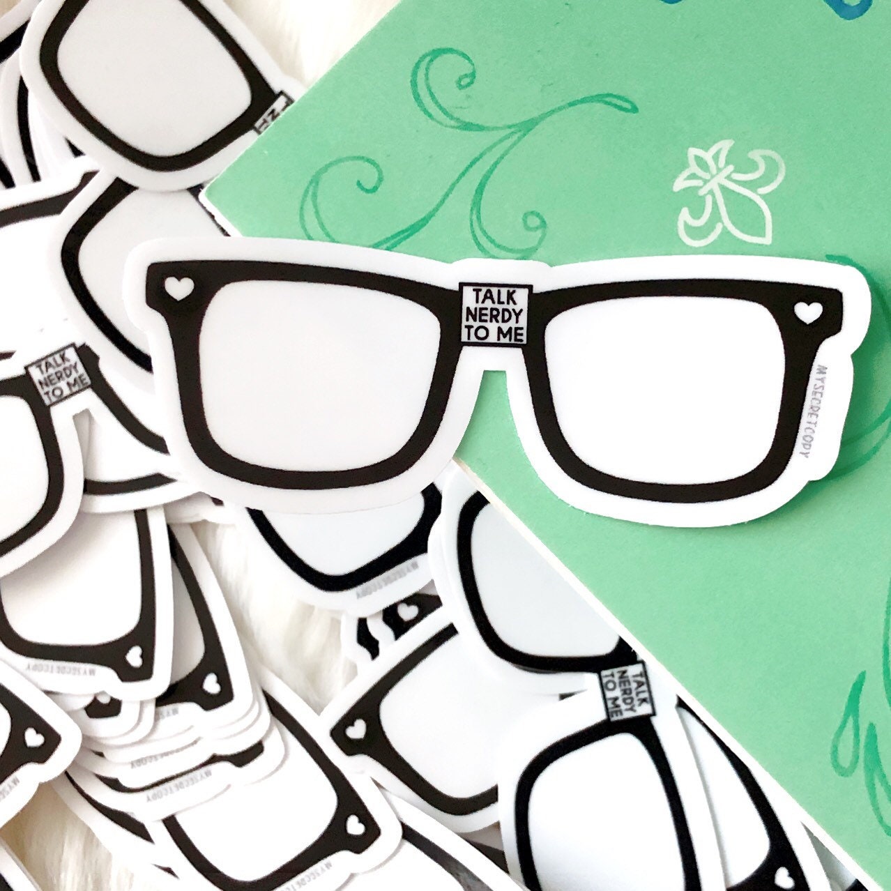 Nerd Sticker | Glasses Sticker | Bookworm Sticker | Book Lover Sticker ...