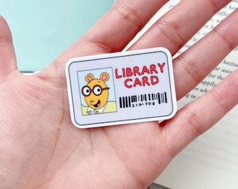 MINI Library Card Book Club Sticker l Bookworm Sticker | Bibliophile Sticker | Bookish Stickers | Gifts for Readers | Literary Gift