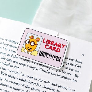 Library Card Magnetic Bookmark | Bookish Gift | Book Club bookmark | gifts for Librarians | Book Gifts | Magnetic Page Marker