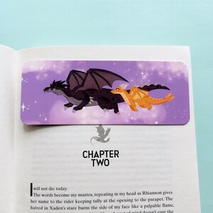 Purple Dragons Bookmark | Reader Bookmarks | Bookish Gift | Page Markers | Literary Gift  | Fantasy Bookmark | Bookish Dragons