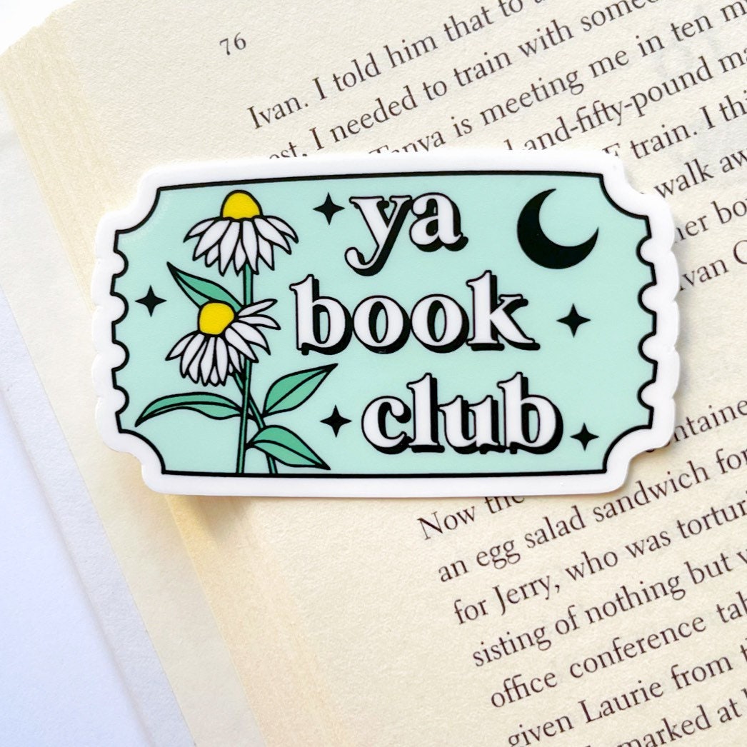 YA Book Club Sticker Young Adult Bookish Stickers Gifts for Readers Book  Obsessed Book Club Sticker Read More Books Sticker 