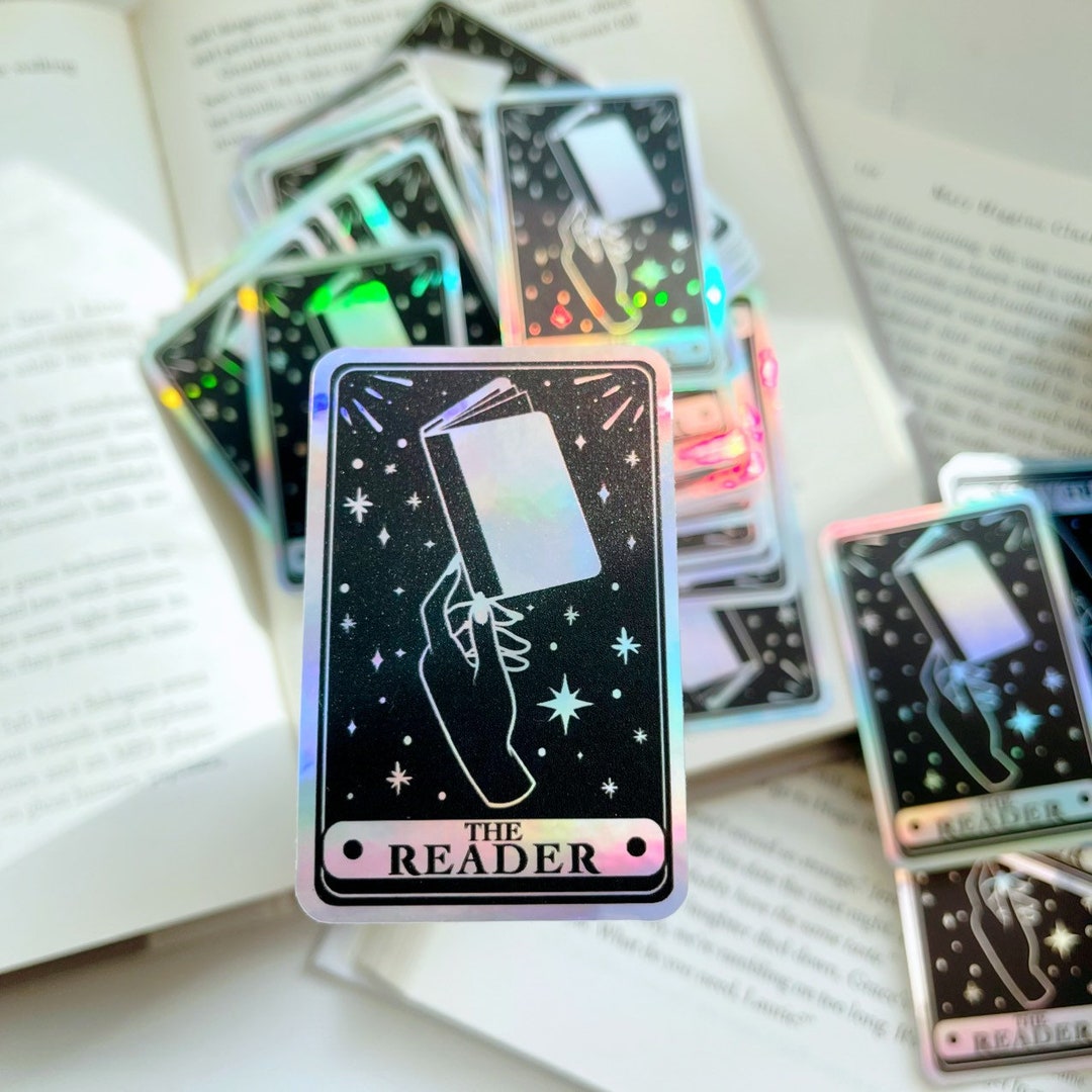 The Reader Sticker The Reader Holographic Sticker | Bookish Stickers | Gifts for Readers ...