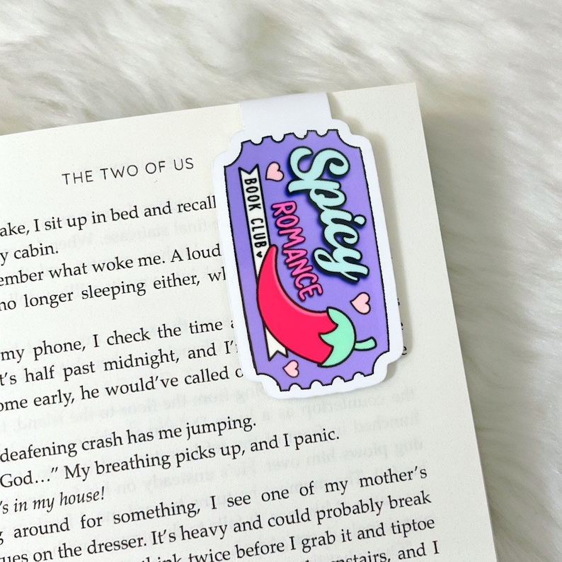 Spicy Romance Book Club Magnetic Bookmark | Bibliophile Magnetic Bookmark | Bookish Gift | Gift for Readers | Romance Reader image 2