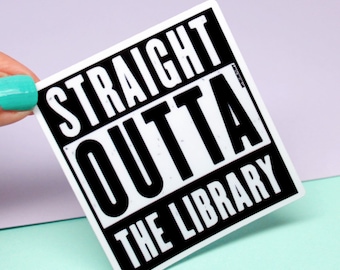 Library Sticker | Bookish Stickers | Bookworm Decals | Literary Gift | Bibliophile Thick Durable Vinyl Sticker