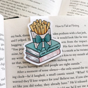 Fries and Fictional Guys Magnetic Bookmark | Bookish Gift | Book Club bookmark | gifts for Librarians | Book Gifts | Magnetic Page Marker