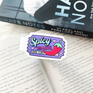 Spicy Romance Book Club Magnetic Bookmark | Bibliophile Magnetic Bookmark | Bookish Gift | Gift for Readers | Romance Reader image 3