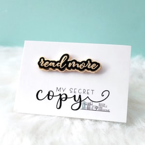 Read More Pin | Book Dragon Enamel Pin | | Bookish Pin | Gifts for Readers | Book Obsessed Enamel Pin | Teacher Gifts | Librarian Gift