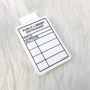 Public Library Enthusiast Magnetic Bookmark |  Bookish Gift | Book Club bookmark | Teacher Gifts | gifts for Librarians