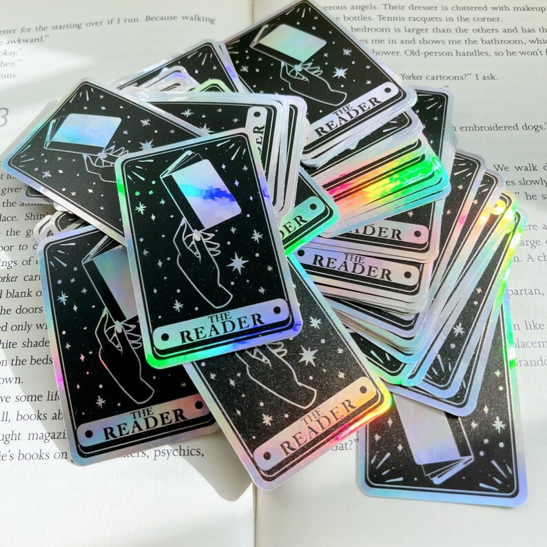 The Reader Holographic Sticker | Bookish Stickers | Gifts for Readers ...