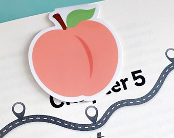 Peach Magnetic Bookmark | Romance Books Magnetic Bookmark | Bibliophile Magnetic Bookmark | Gift for Readers | Bookworm Gifts | Spicy Books
