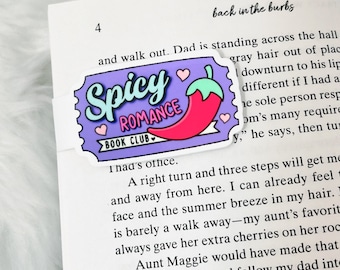 Spicy Romance Book Club Segnalibro magnetico / Segnalibro magnetico bibliofilo / Regalo libresco / Regalo per lettori / Lettore romantico