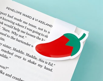Spicy Books Bookmark | Romance Book Magnetic Bookmark | Bibliophile Magnetic Bookmark | Bookish Gift | Gift for Readers | Bookworm Gifts