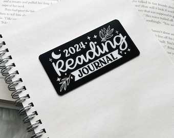 Pegatinas para diario de lectura 2024 l Pegatinas para bullet journal / Pegatinas para bibliófilos Bujo / Pegatinas para diarios de libros / Diarios literarios