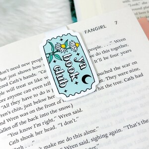 YA Book Club Magnetic Bookmark | Bibliophile Magnetic Bookmark | Bookish Gift | Gift for Readers | Young Adult Books Avid Reader Sticker
