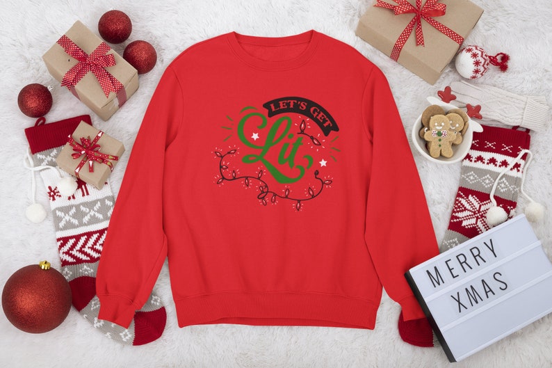 get lit christmas sweater