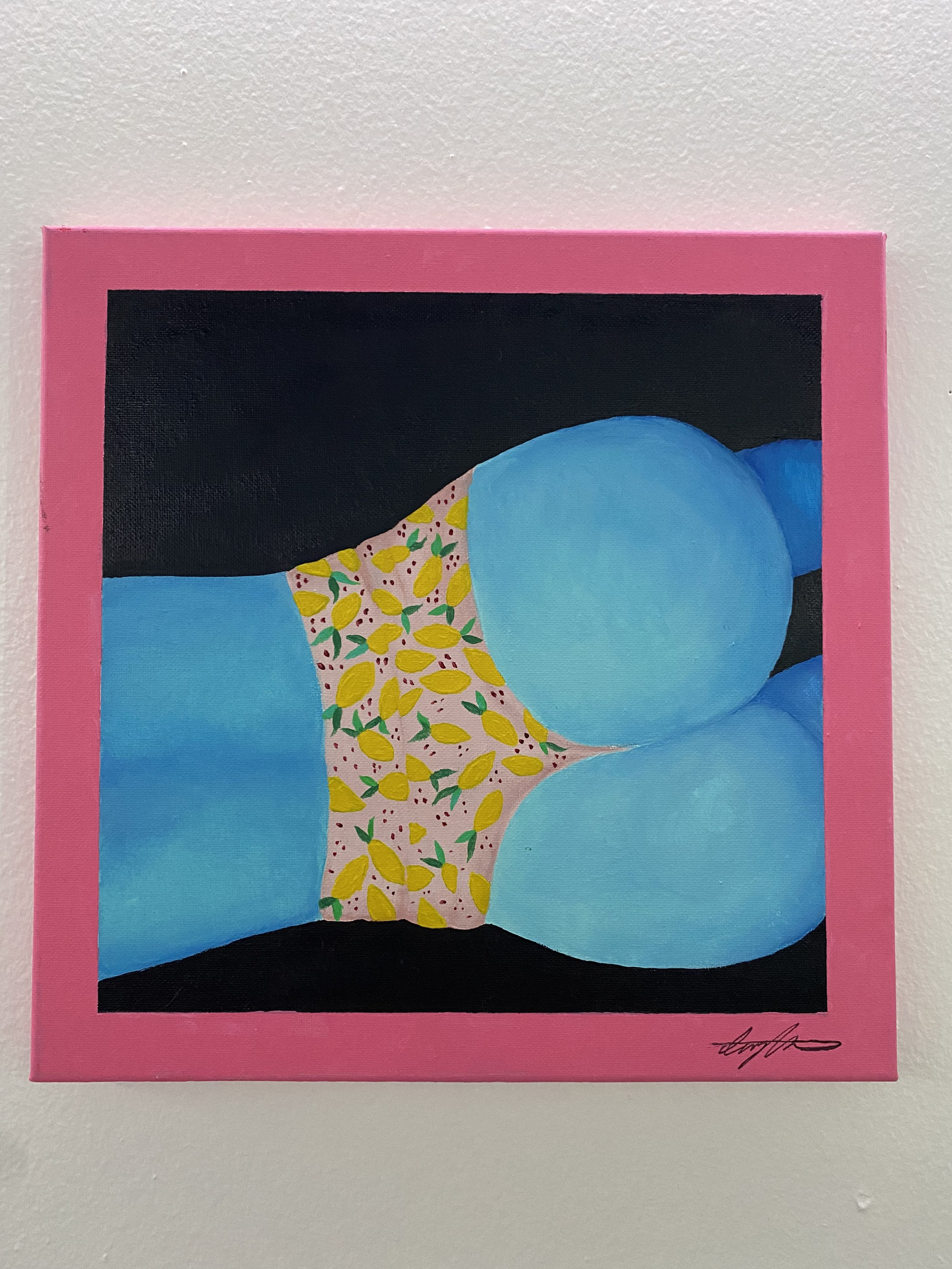 Blue Booty painting Etsy