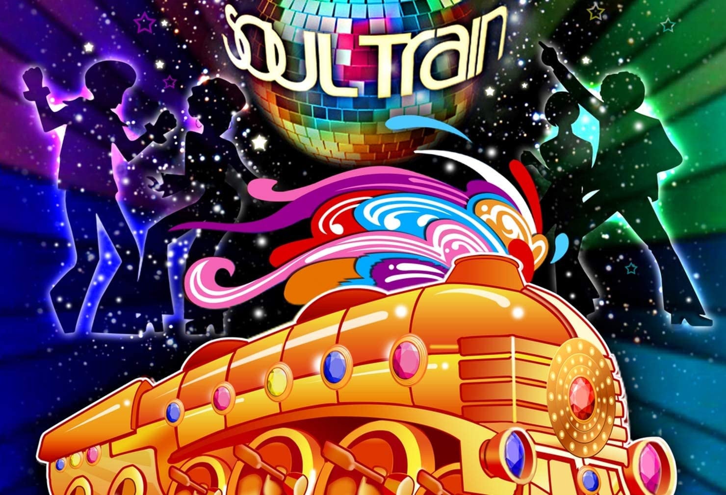 Soul Train Disco Dancing Party Backdrop Banner 70's 80's Scene Digital Printing Background Photo Studio Props,Size W*H