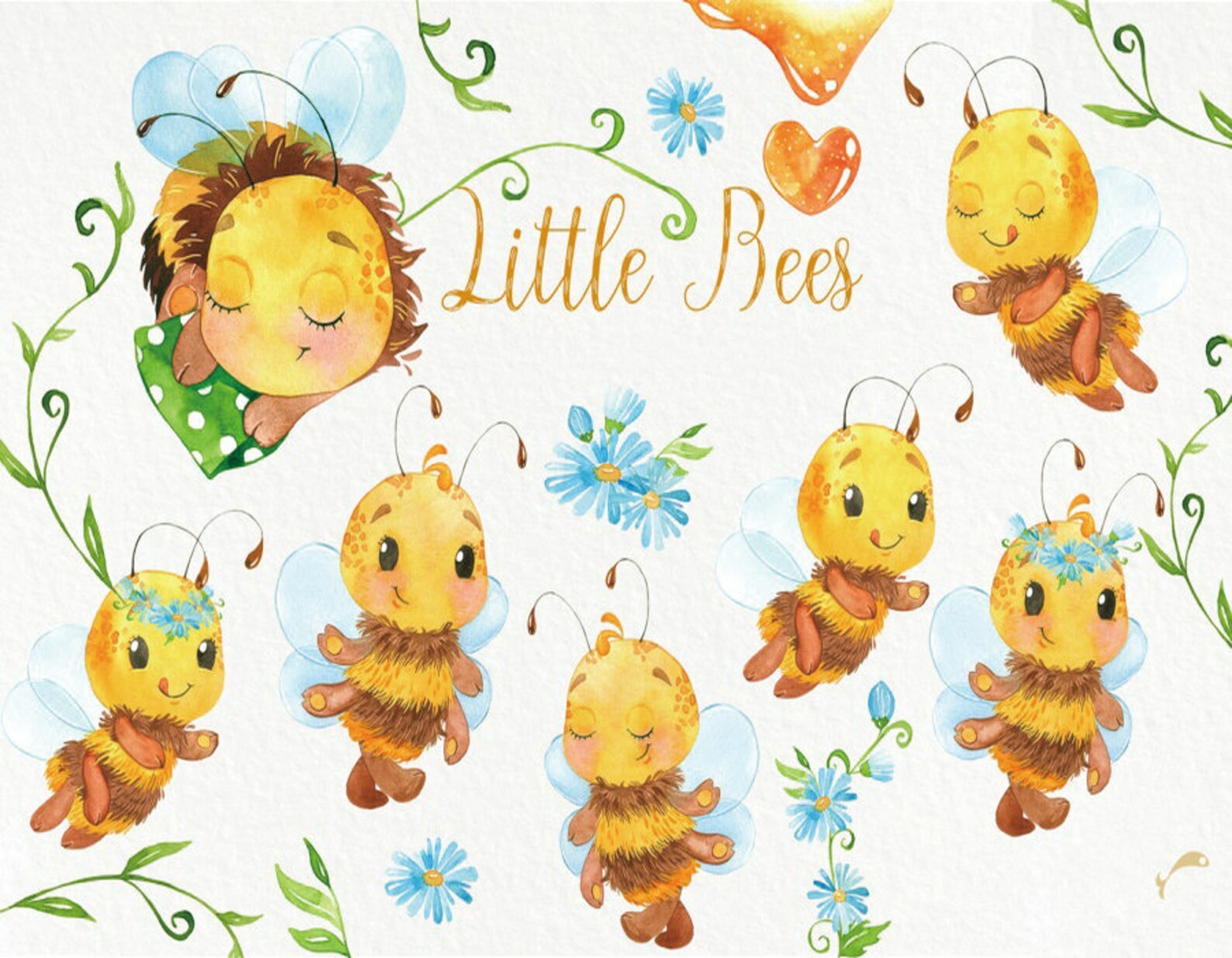 Little Bee Baby Shower Backdrop Cute Grils Honey Bee Etsy