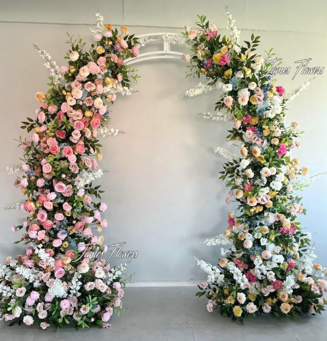 Spring Mini Arch Decor Spring Artificial Flower Arch: Wedding Ceremony Decor - Etsy
