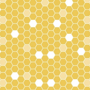 Honeycomb Little Bee Backdrop, Yellow Bee-Day Honeycomb Baby Shower Birthday Photography Background, Dessert Table Supplies