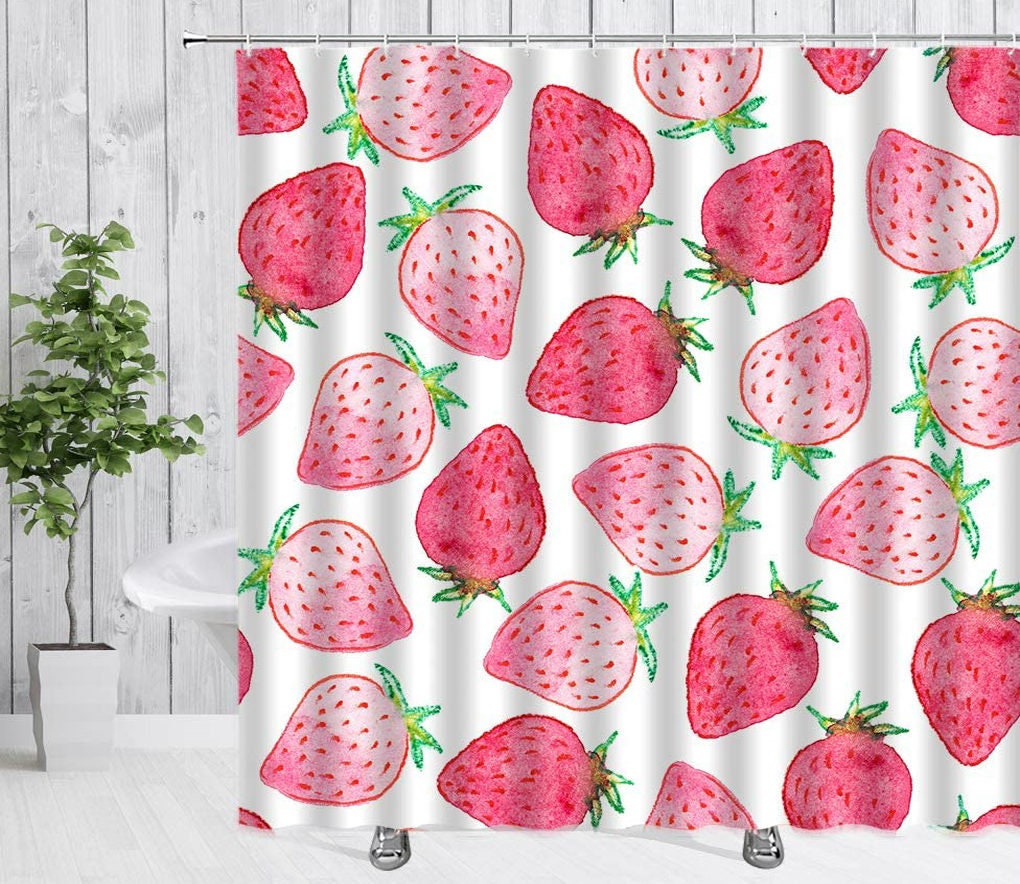 Prime Leader Duschvorhang Mit Pflanzen-Motiv – Wasserfest, 183x198 Cm, Mit Haken, Polyester