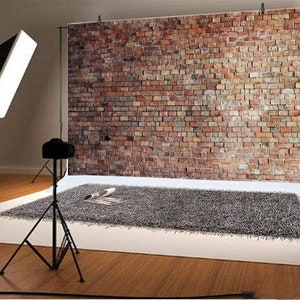 Vintage Red Brick Wall Photo Backdrop Newborn Baby Adults Portrait Photography Background Wallpaper Photo Studio Props,Wallpaper,Size W*H