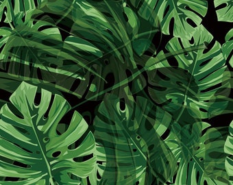 【11】やっちゃん 様 ♡foresttile♡ Tropical Spring Green Leaves Wall Photography Backdrop