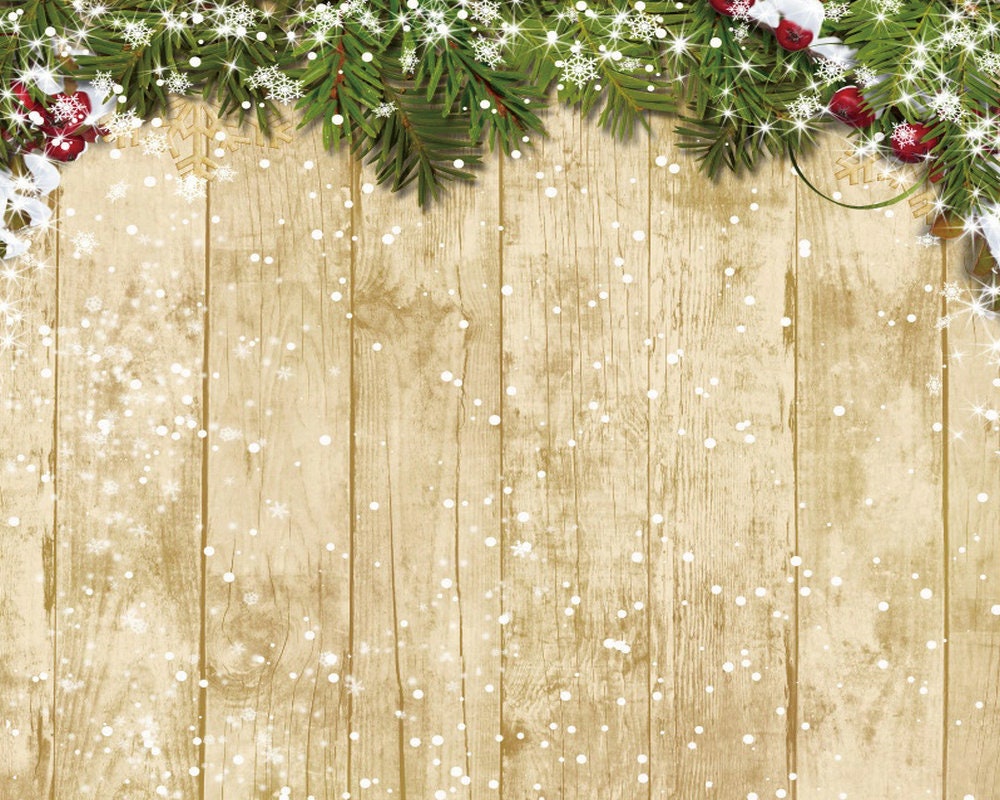 Christmas Day Backdrop Beige Ivory Wood Photo Background for | Etsy