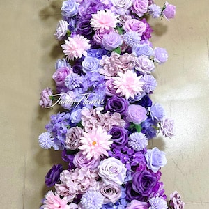 Shape of Purple Wedding Flower Arrangement Wedding Aisle Flowers Ground arches stair florals, Ground Blush Flowers Bridal Shower