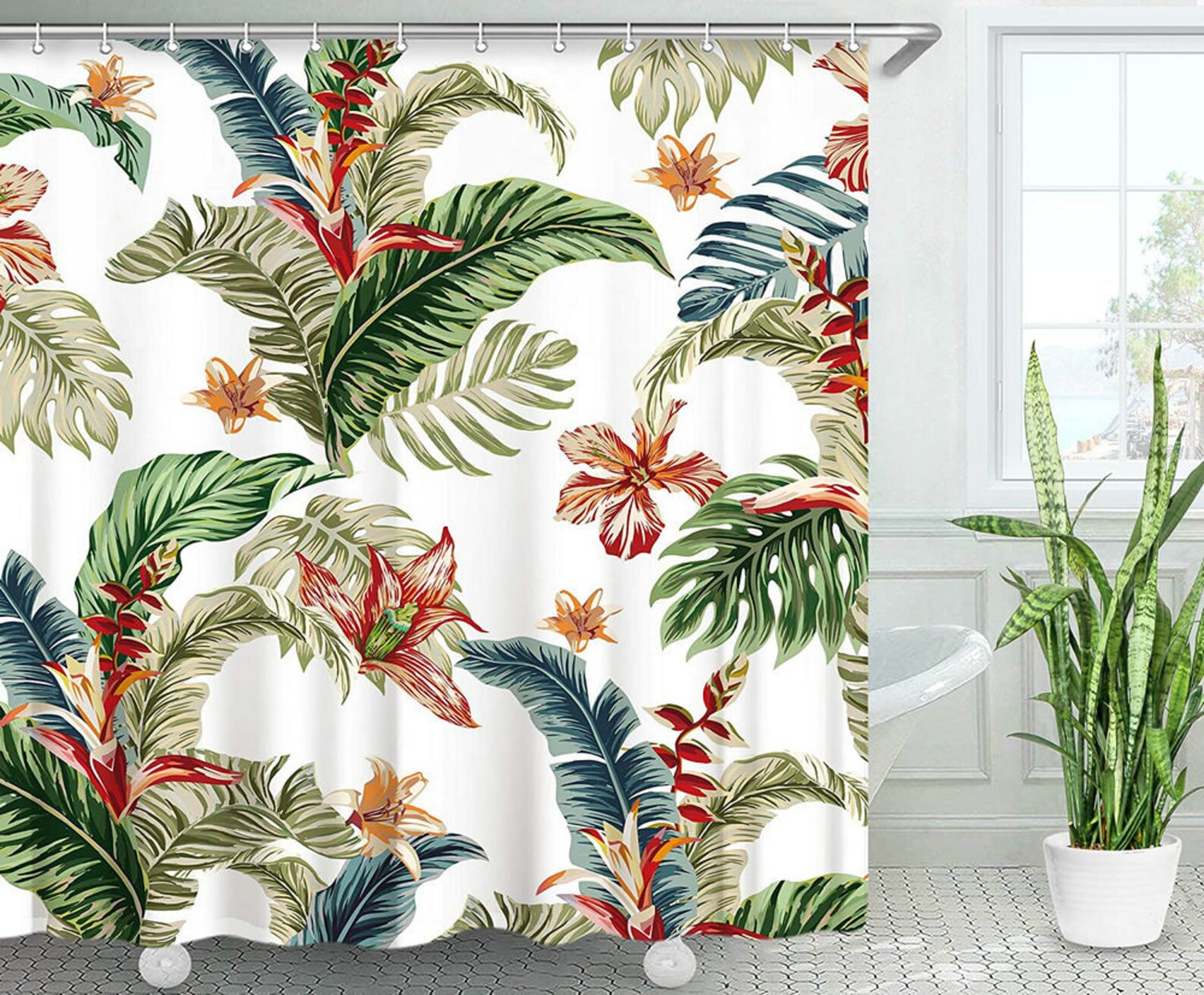 Garden Romance Shower Curtain NCU0NTD1418 main image 0