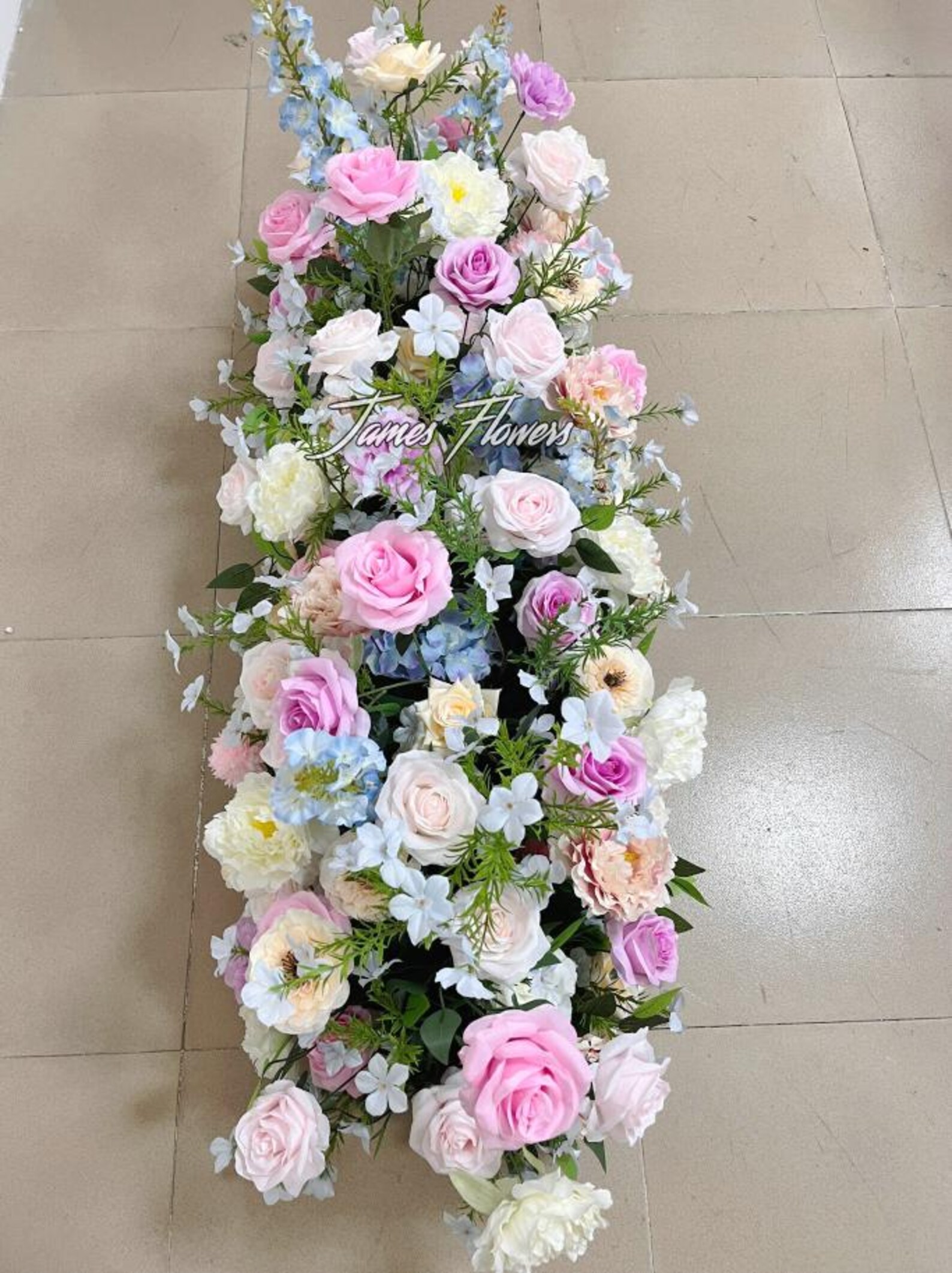 White Hydrangea Wedding Aisle Decor: Floral Row Runner - Etsy