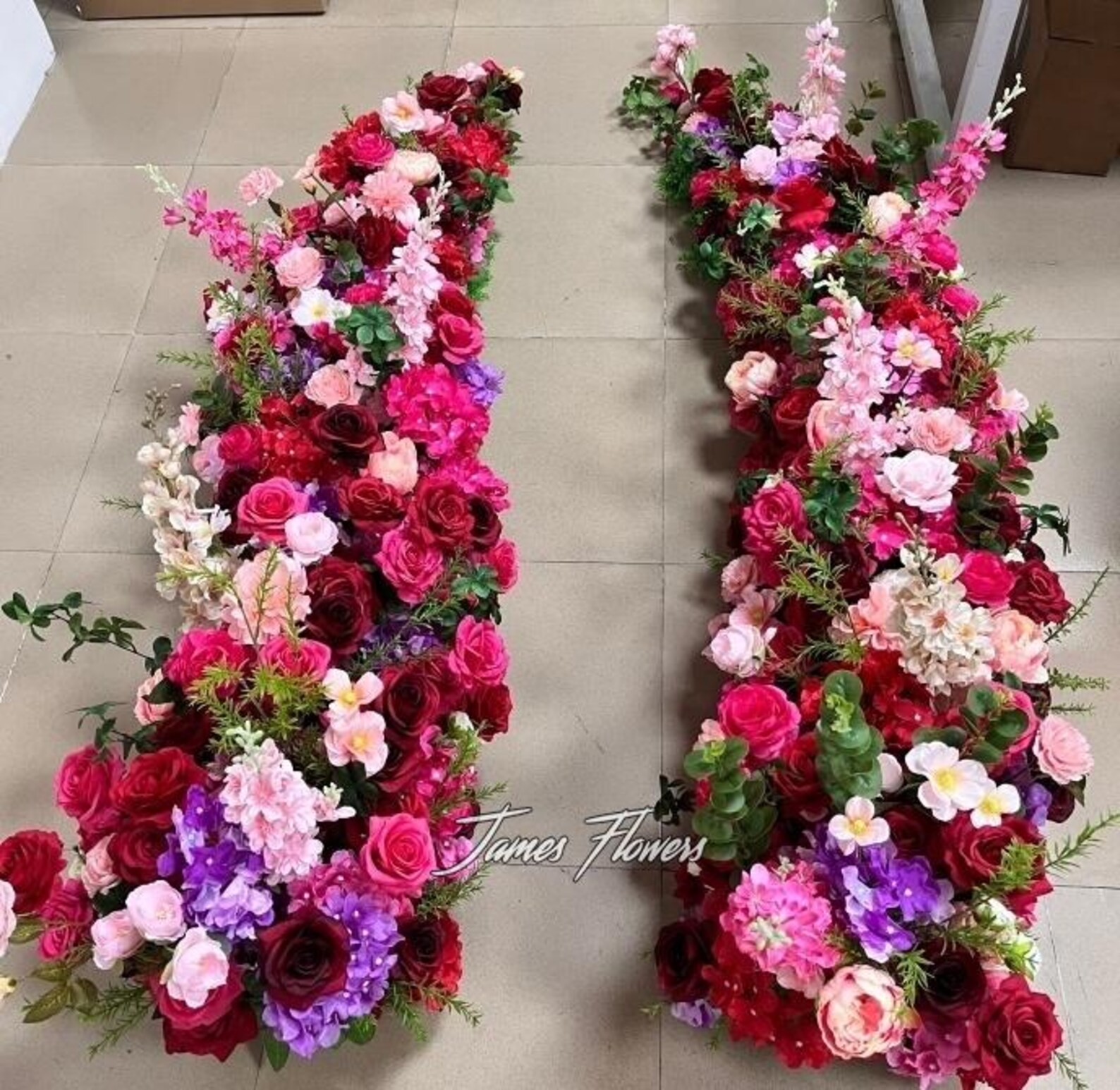 White Hydrangea Wedding Aisle Decor: Floral Row Runner - Etsy