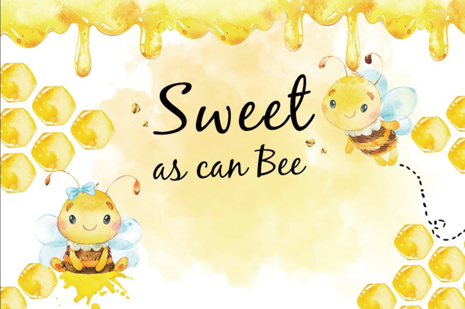 Sweet as can bee Backdrop Baby Shower Photo Etsy