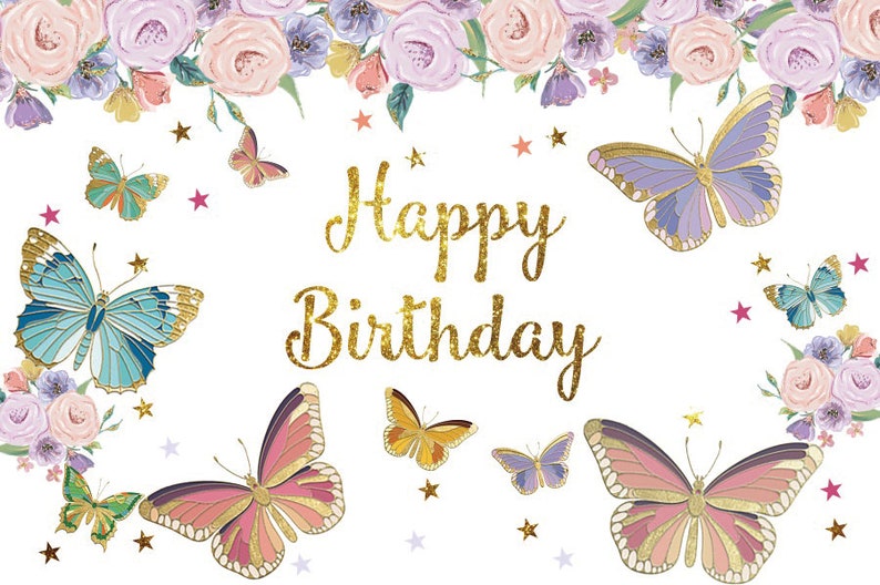 Butterfly Baby Shower Backdrop A Little Butterfly is on the Etsy