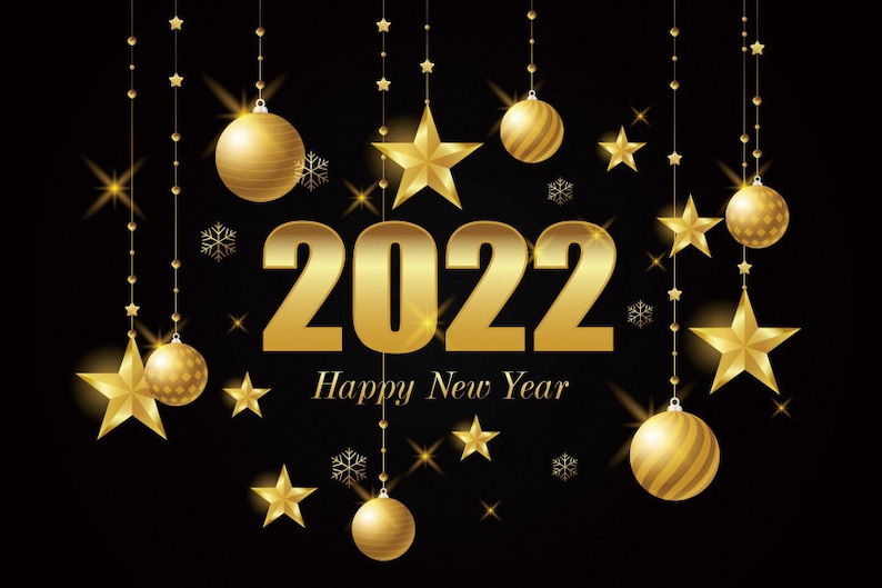2022 Bonne année Photographie Décoration de fond Joyeux Backdrop picture 1