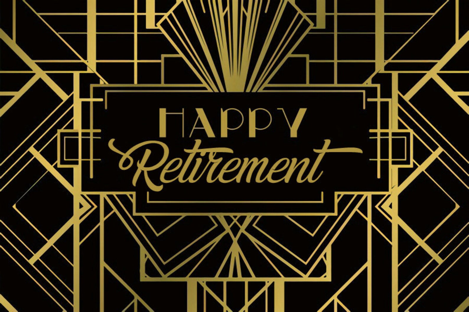 Gold Retirement Party Backdrop Glitter Congratulation - Etsy Canada