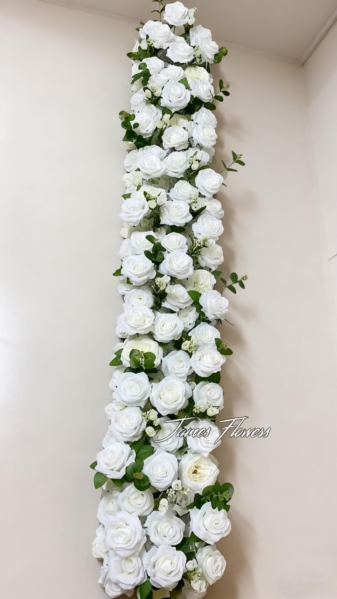 White Roses Arrange White Roses Flower Arrangement, Wedding Decor, Home Wall Decor - Etsy