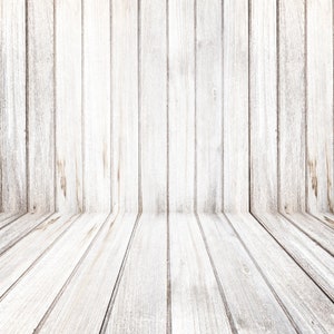 White Wood Backdrop, Wooden Board Photography Faux Panel Flat Background, Portrait Retro Texture Photo Studio Props Poster Photoshoot