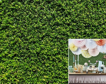 Grass Wall Backdrop, Green Bush Wall Backdrops, Spring Summer Printed Vinyl Fabric Photography Background,Backyard Decor