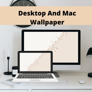 Beige Minimalist Desktop Wallpaper for Mac | Warm Neutral Desktop Wallpaper, Macbook Wallpaper, Macbook Background, Minimalist Wallpaper