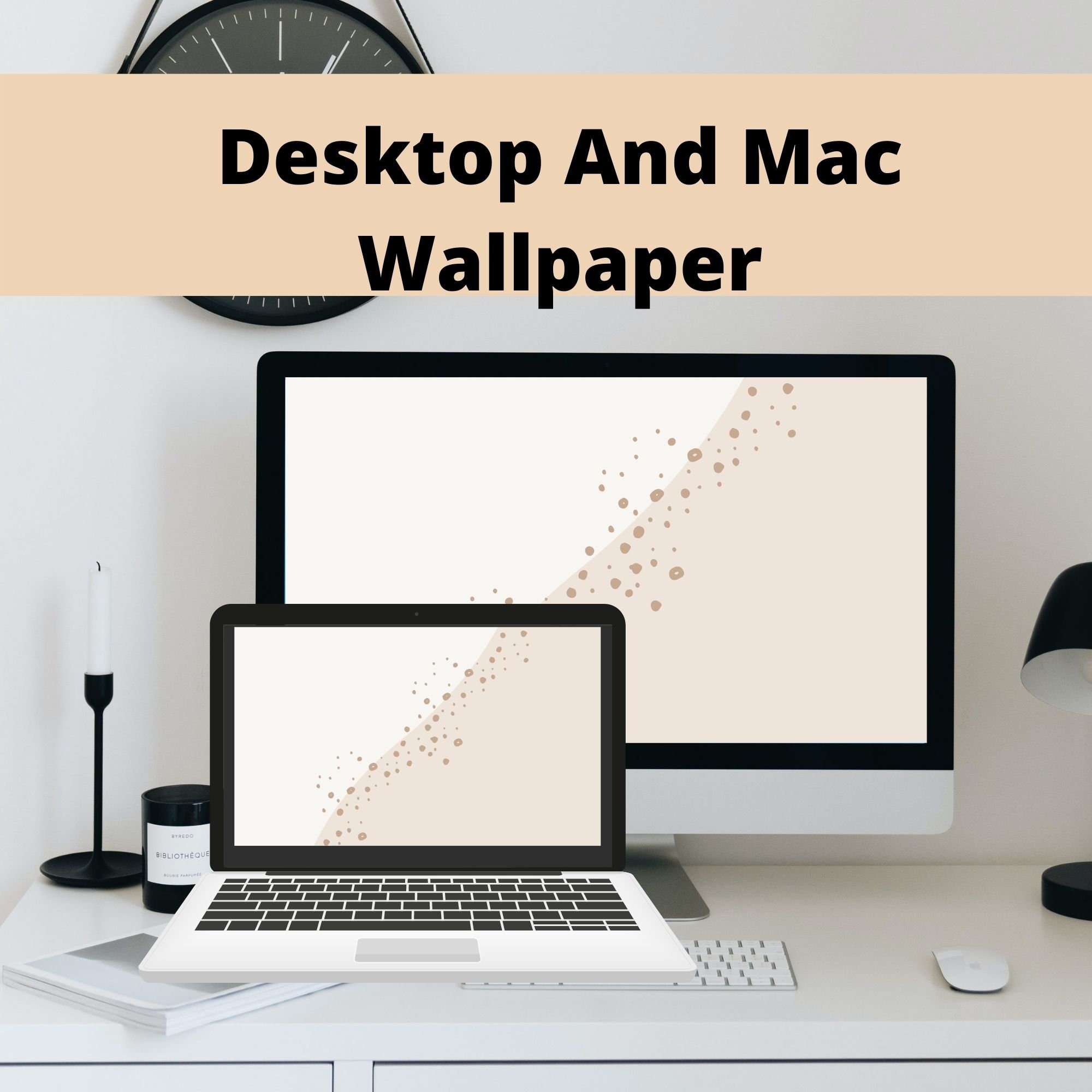 Beige Minimalist Desktop Wallpaper for Mac | Warm Neutral Desktop Wallpaper, Macbook Wallpaper, Macbook Background, Minimalist Wallpaper